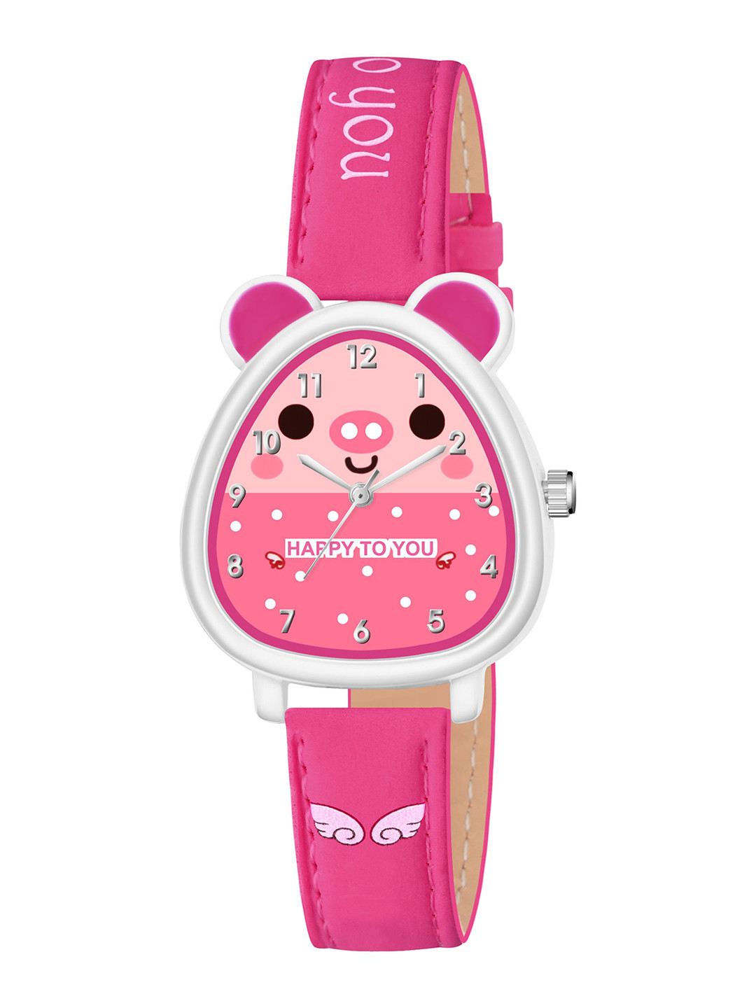 KIDSUN Girls Leather Straps Analogue Analogue Watch 7032_DARK_PINK