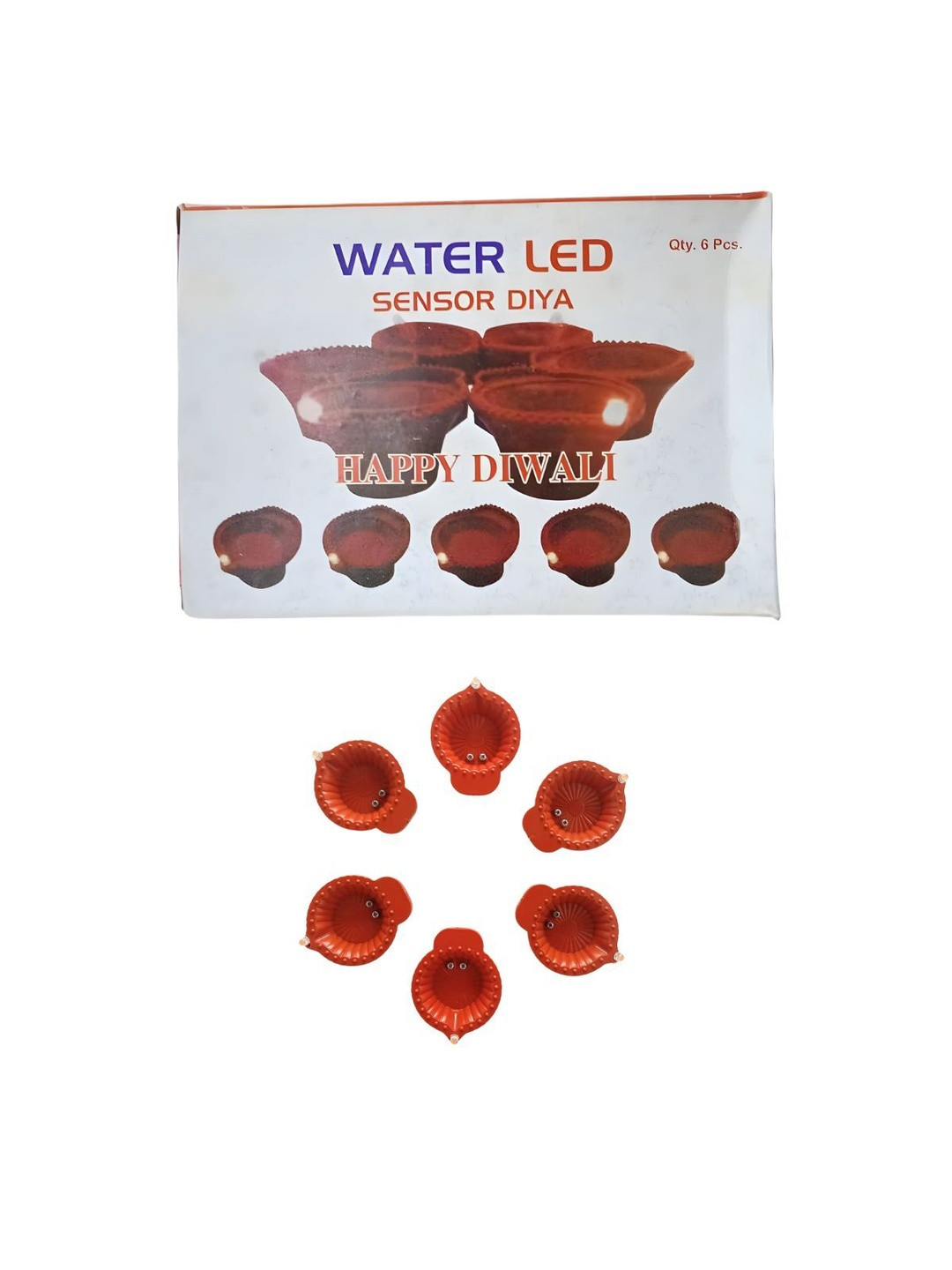 Tiny Shiny Pack of 6 Led Sensor Diya