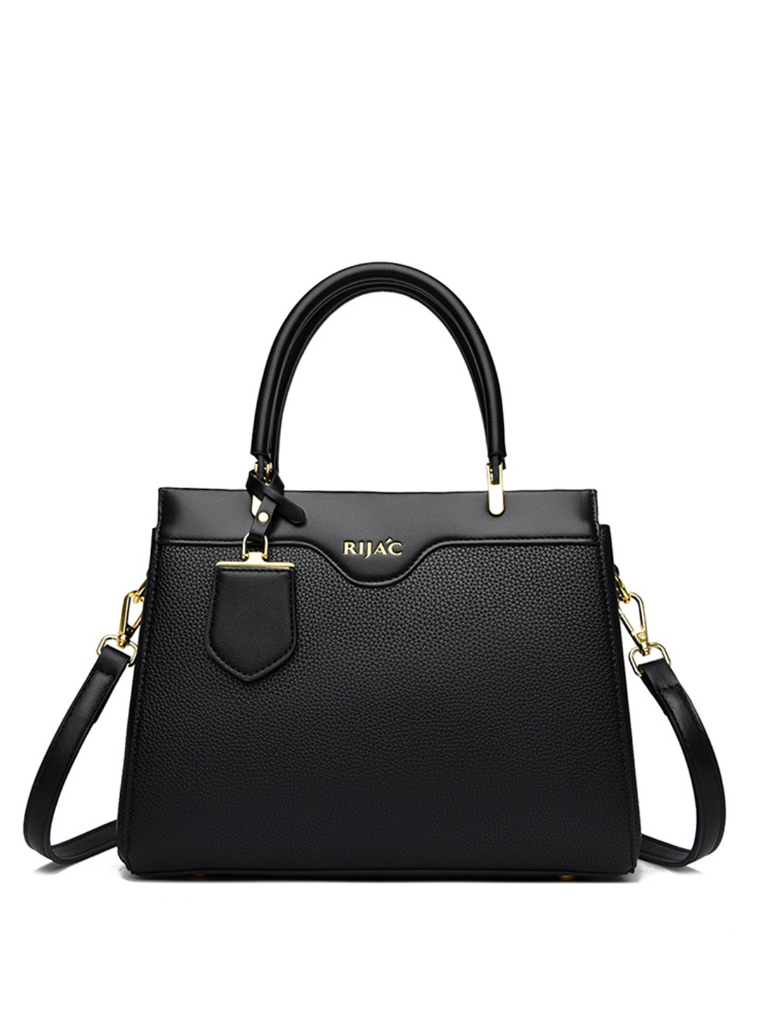 RIJAC Women Black Loxa Handbag