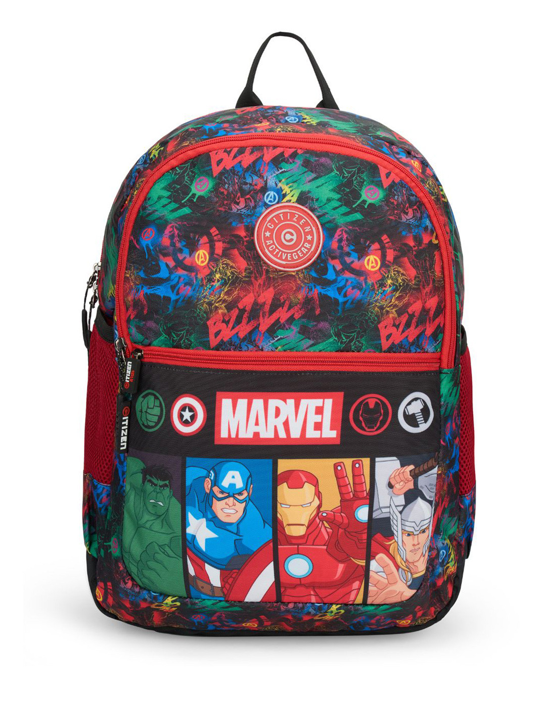 Citizen Kids Avenger Print Backpack with Reflective Strip - 21 L