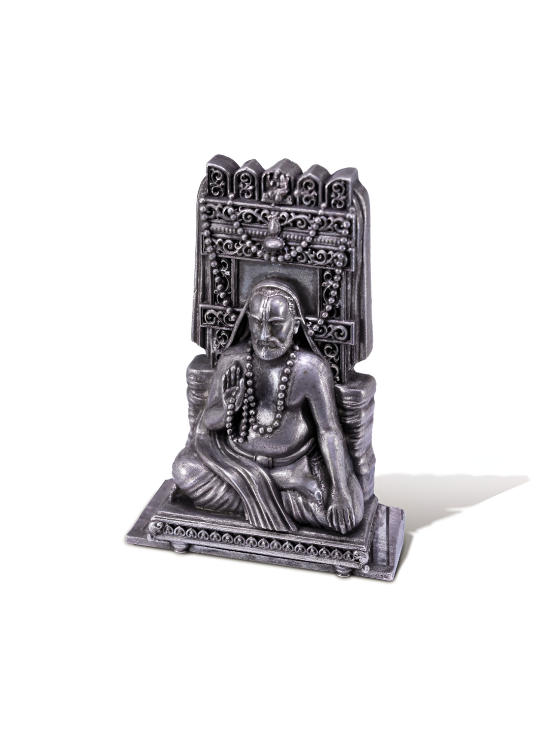 Joyalukkas Silver-Toned Religious Raghavendra Swami Idol Showpieces