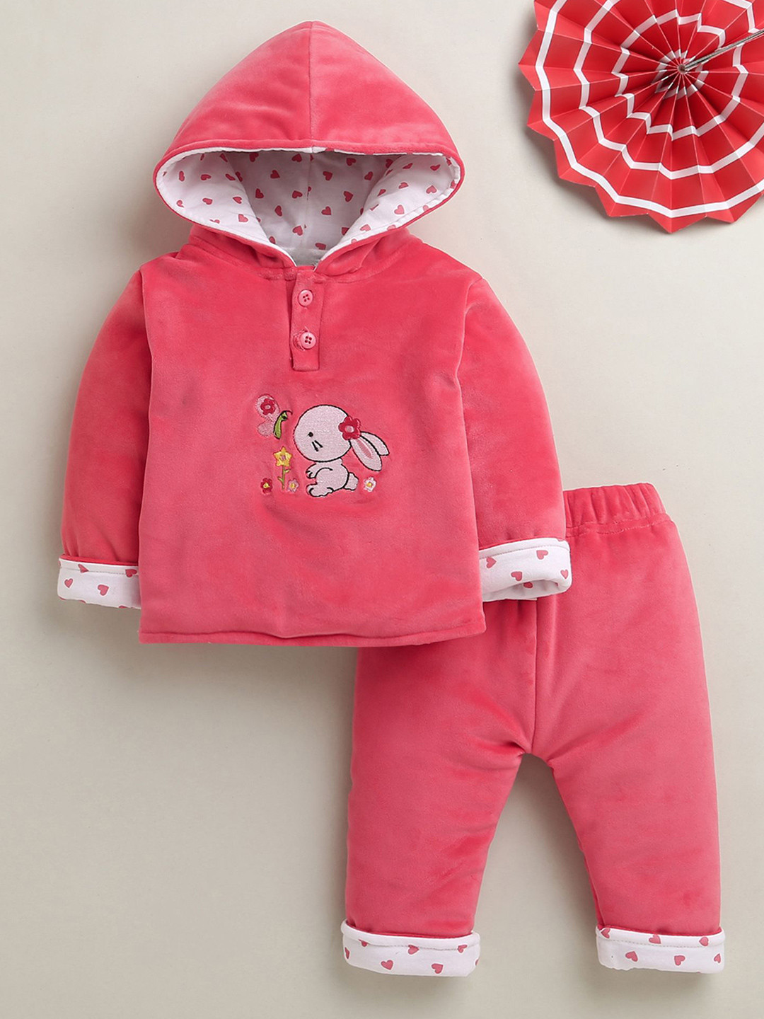 BUMZEE Girl Embroidered Long Sleeves Sweatshirt With Jogger