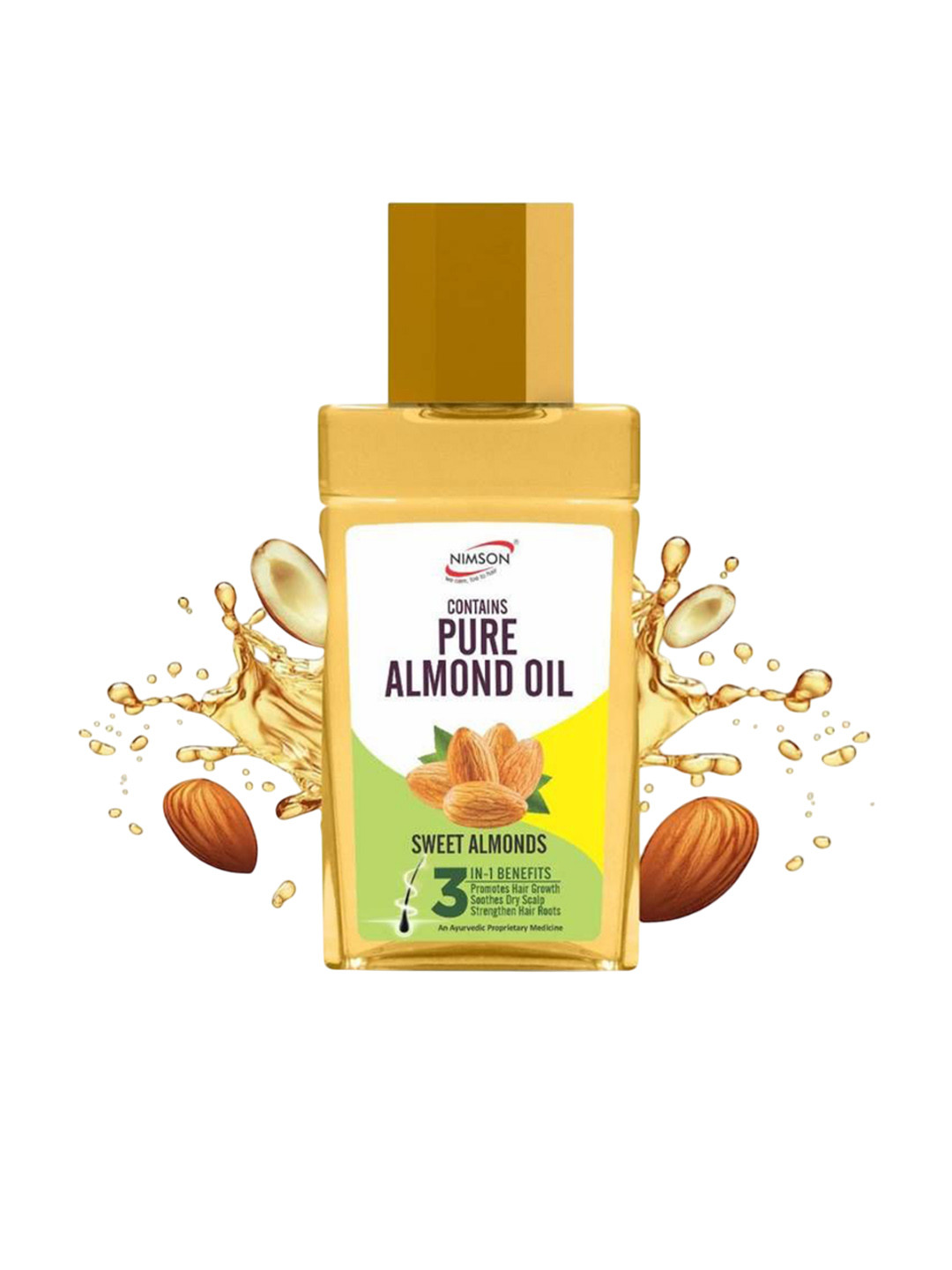 Nimson Ayurvedic Pure Almond Hair Oil For Hair Growth - 200 ml
