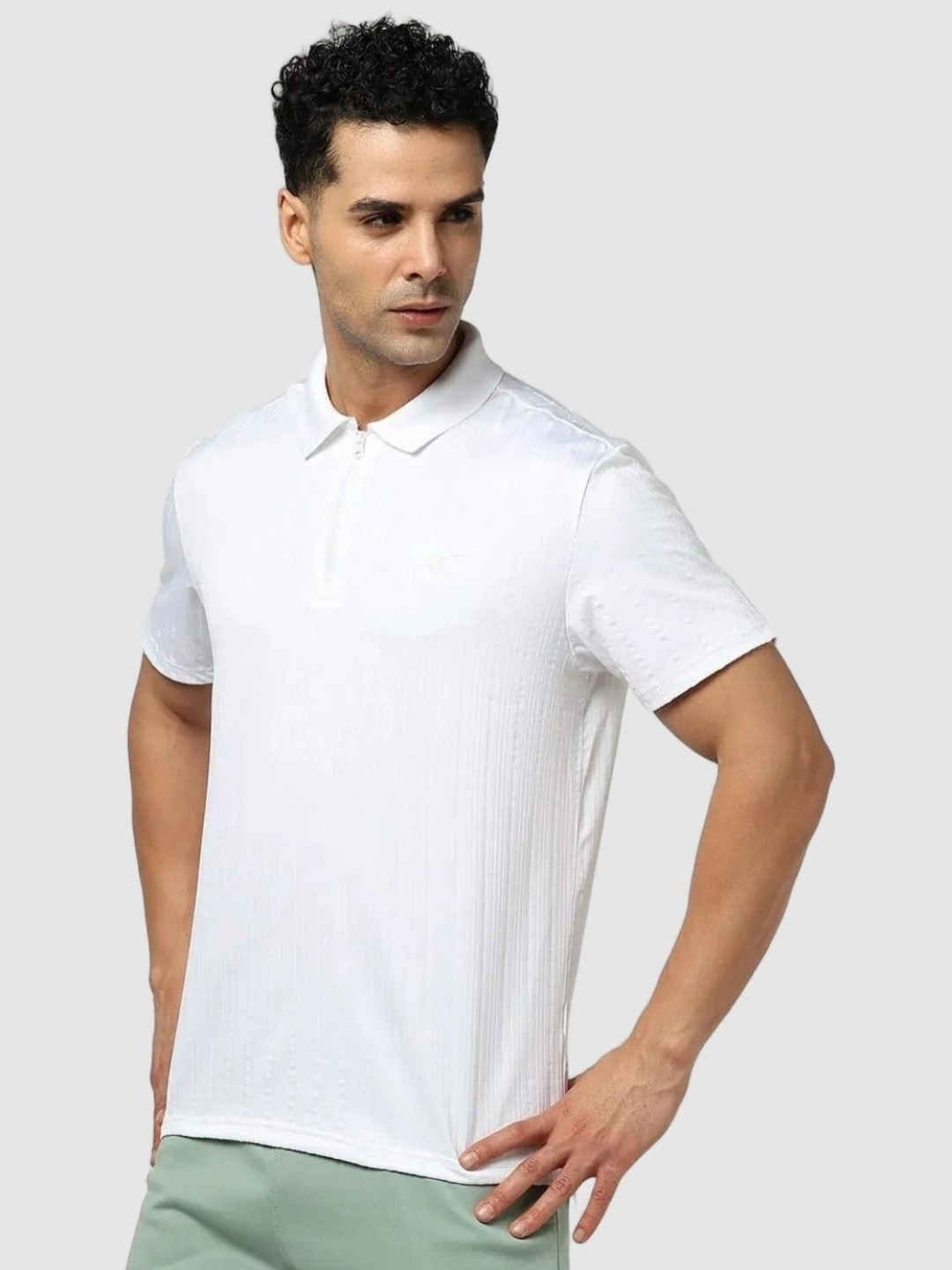 Performax Short Sleeves Polo Collar Relaxed Fit T-shirt