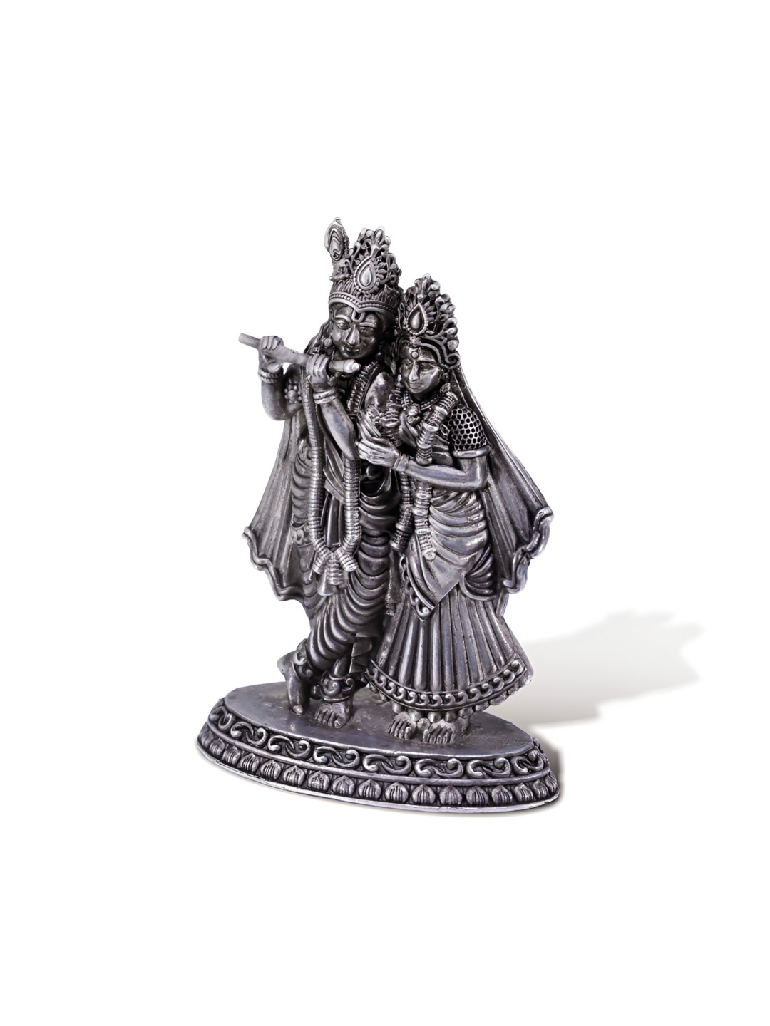 Joyalukkas Silver Krishna and Radha Idol Showpieces