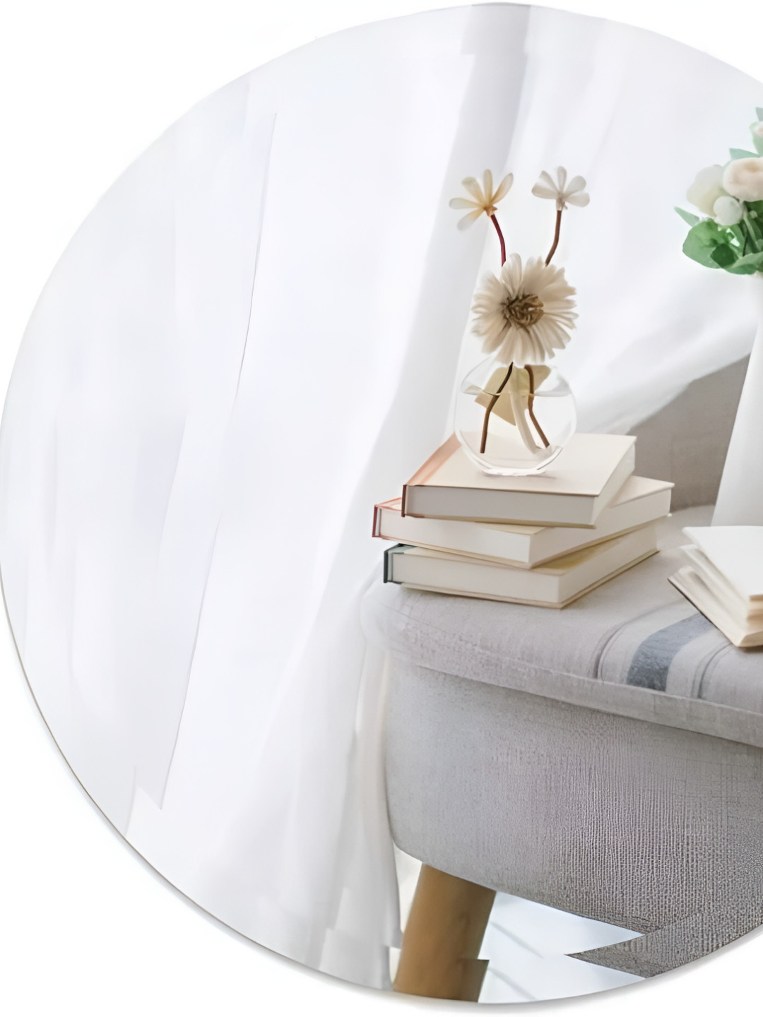 ARYAANSH Round Shaped Glass Wall Mirror