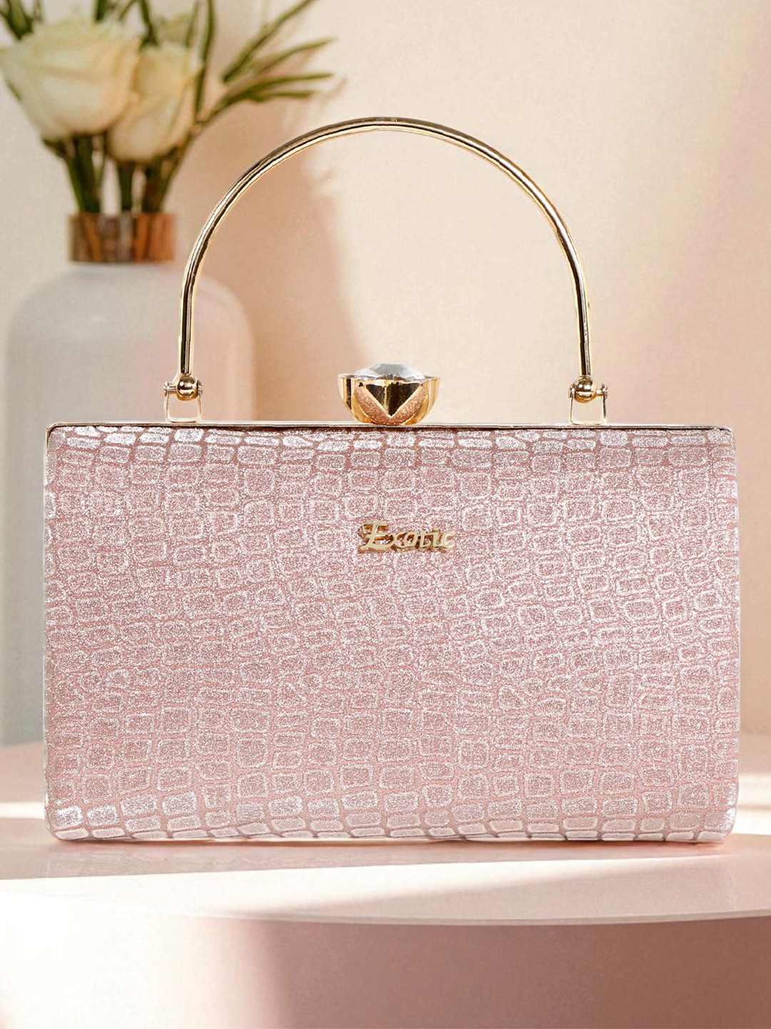 Exotic Textured Box Clutch