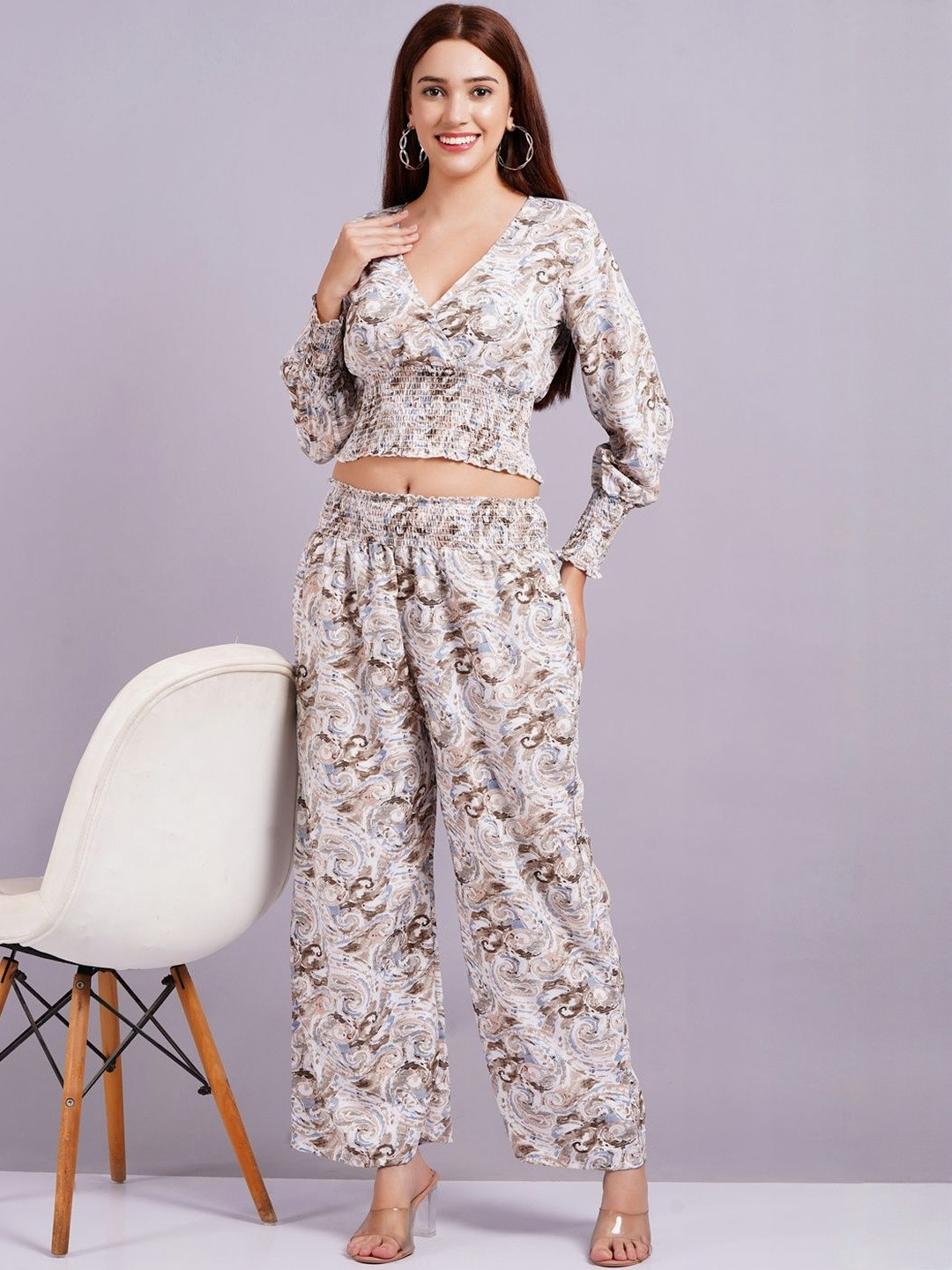 OH MI DIOS Printed Top With Trouser