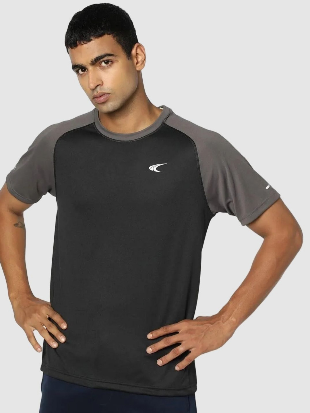 Performax Short Sleeves Brand Logo Printed Round Neck T-shirt