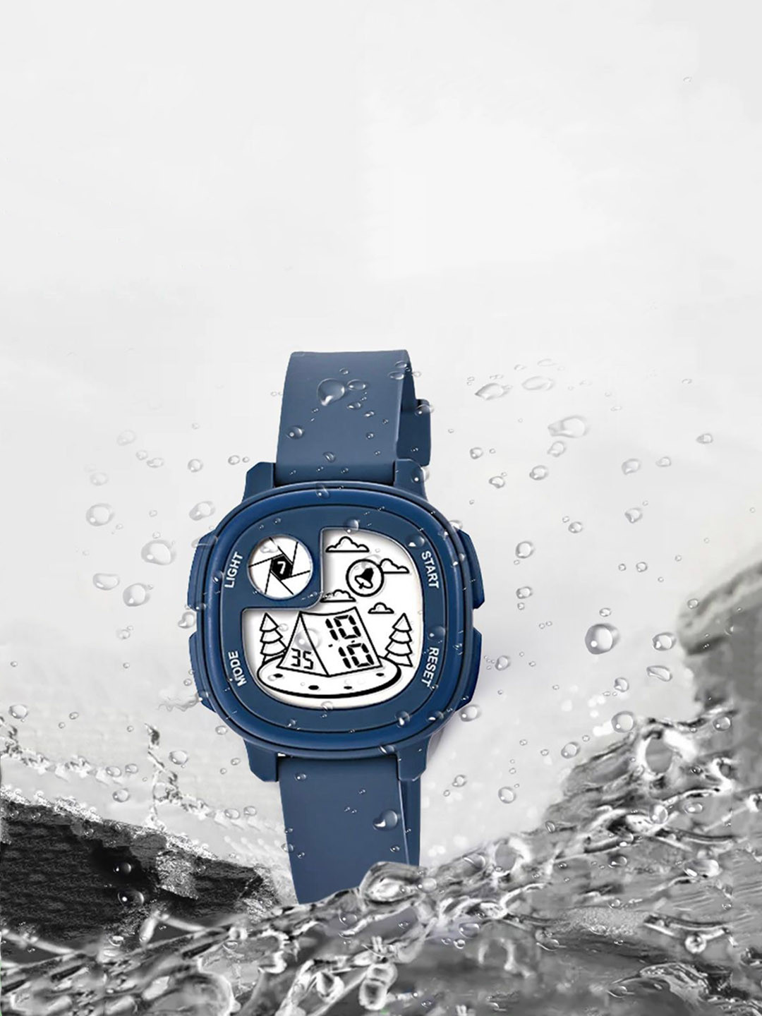 KIDSUN Kids Dial & Straps Digital Multi Function Watch 811_BLUE_BLUE