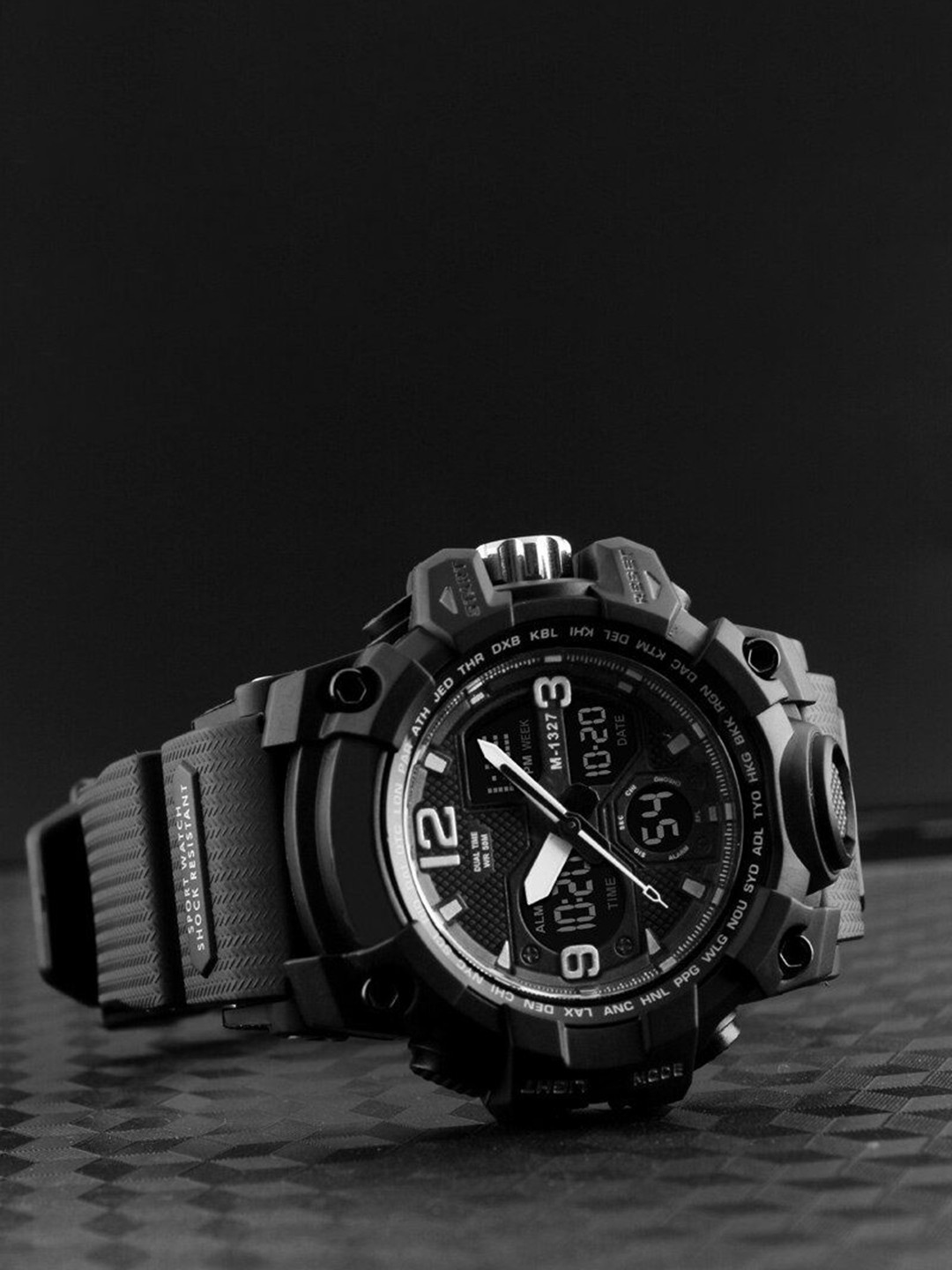 EWWE Men Dial & Straps Analogue and Digital Chronograph Watch Ewwe 1327-Wht