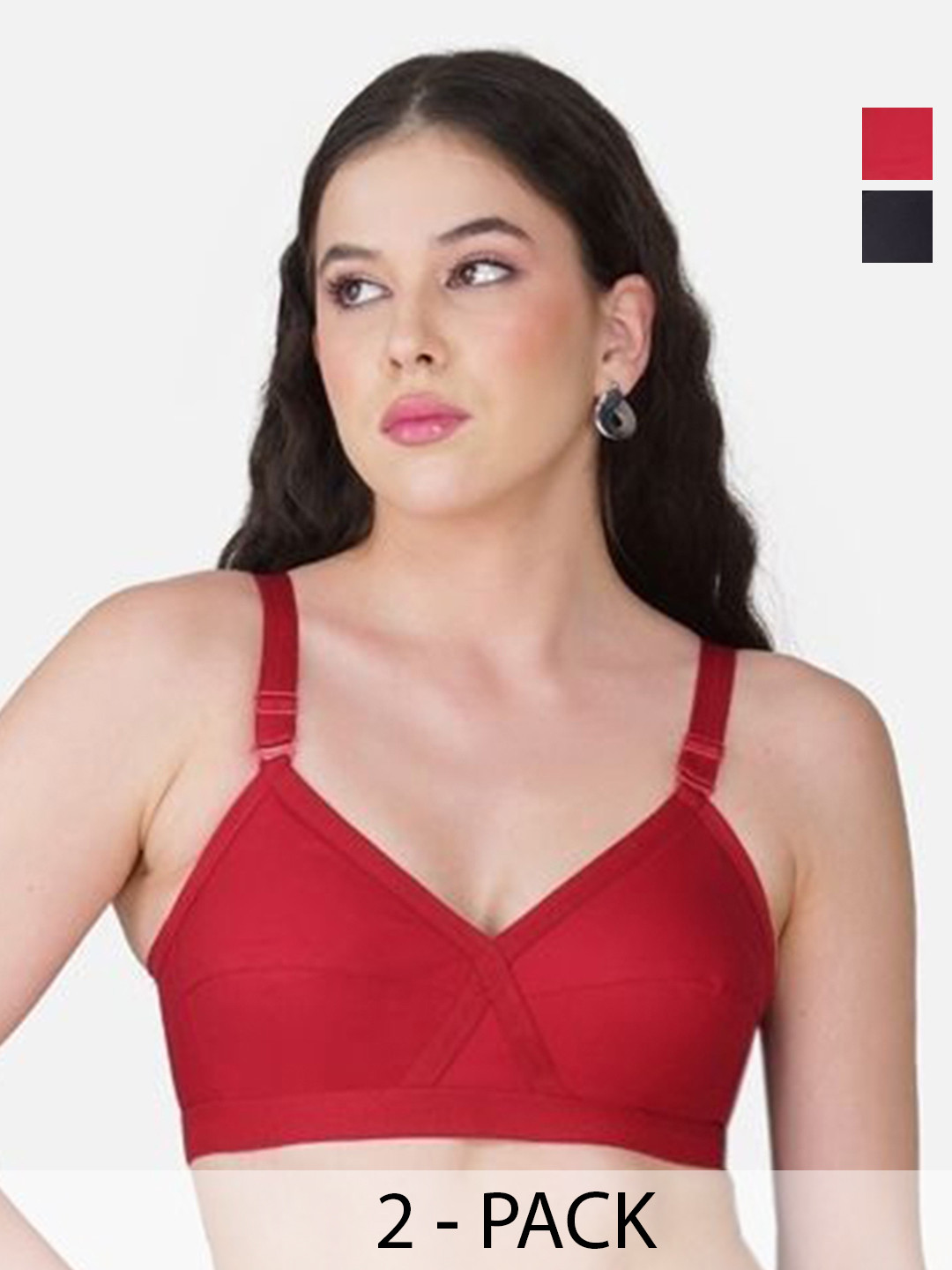 Teenager Women Pack Of 2 Non Padded Bra