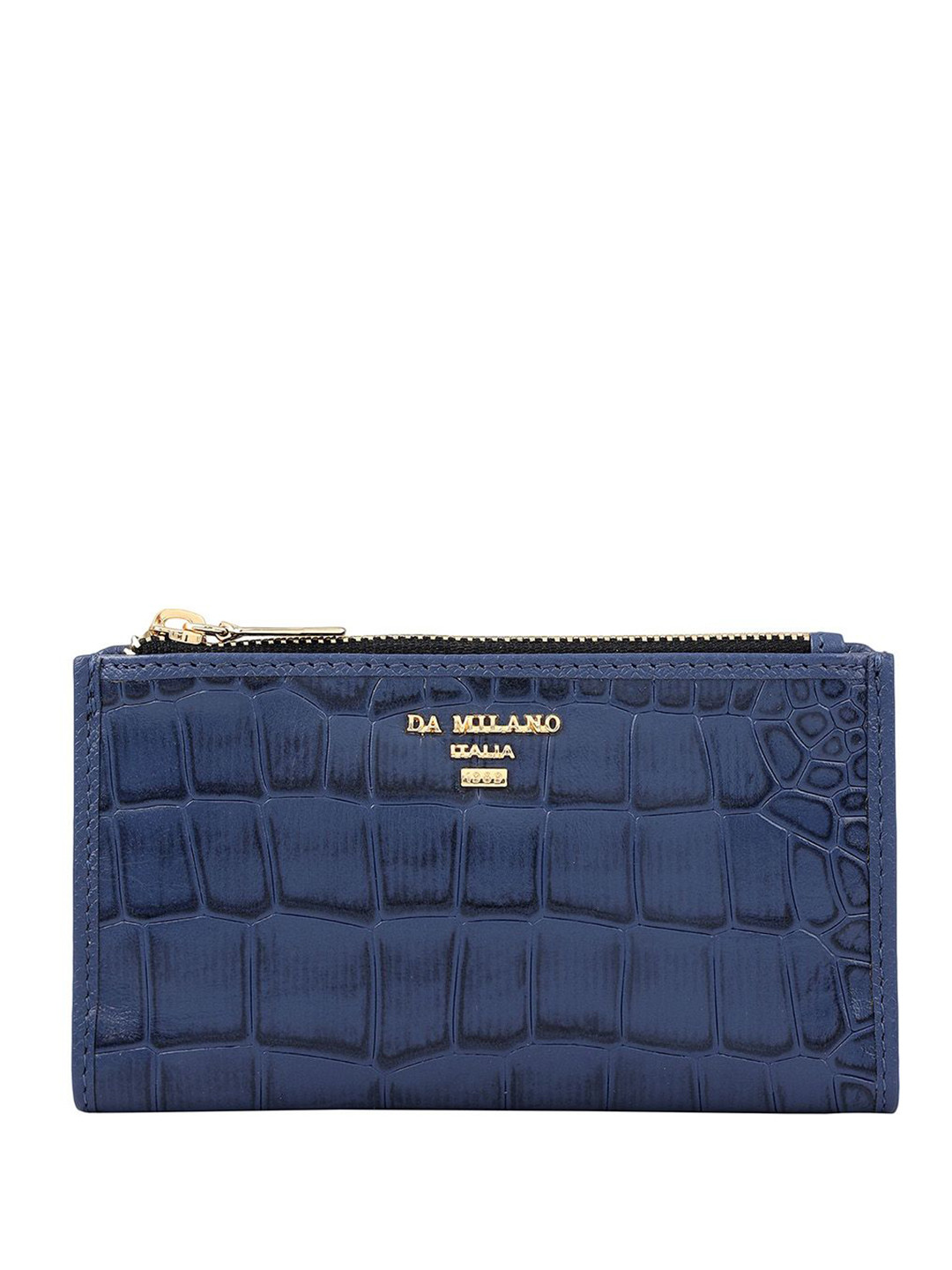 Da Milano Women Textured Leather Embossed Wallet