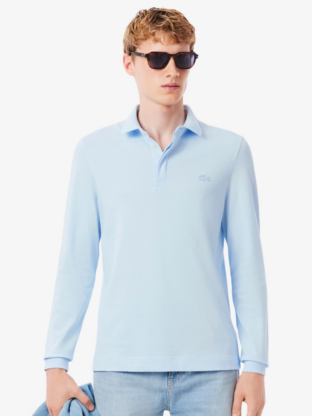 Lacoste Long Sleeves Polo Collar Cotton T-shirt