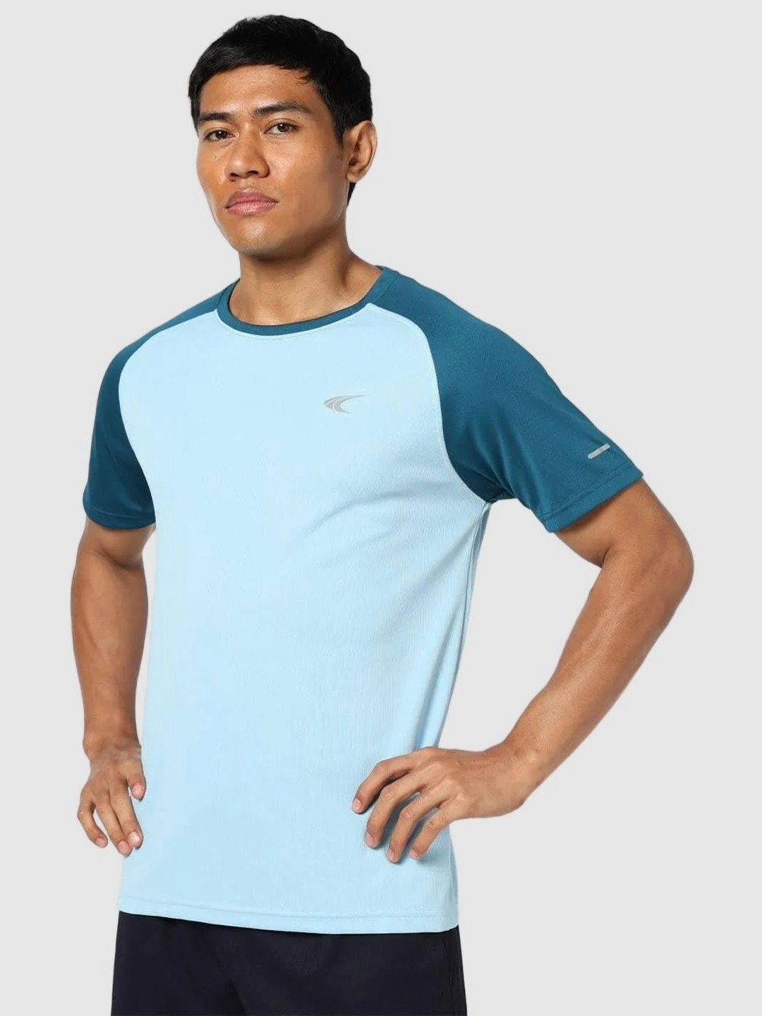 Performax Round Neck Short Raglan Sleeves Running T-shirt