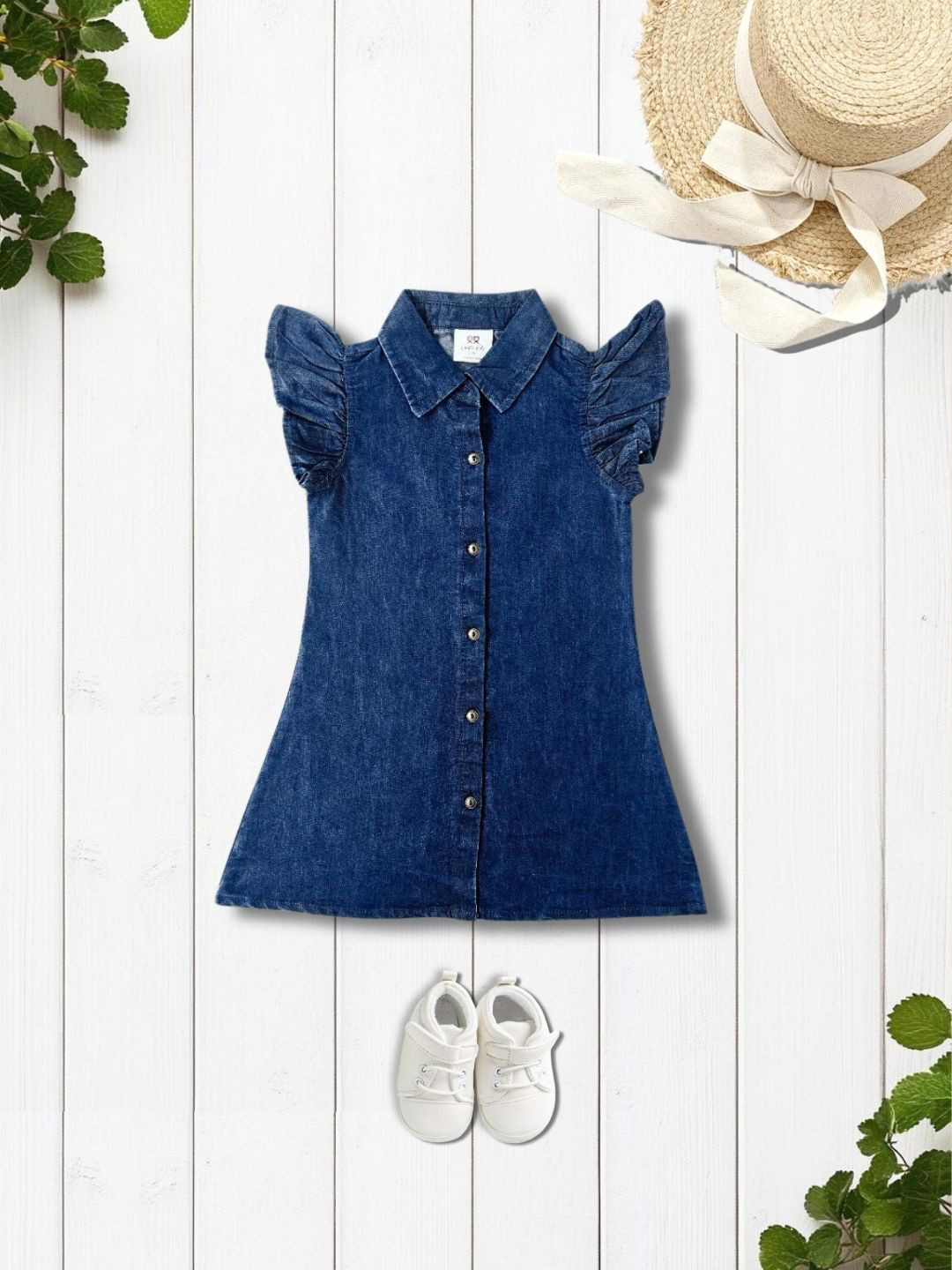 Creative Kids Girls Denim Shirt Dress