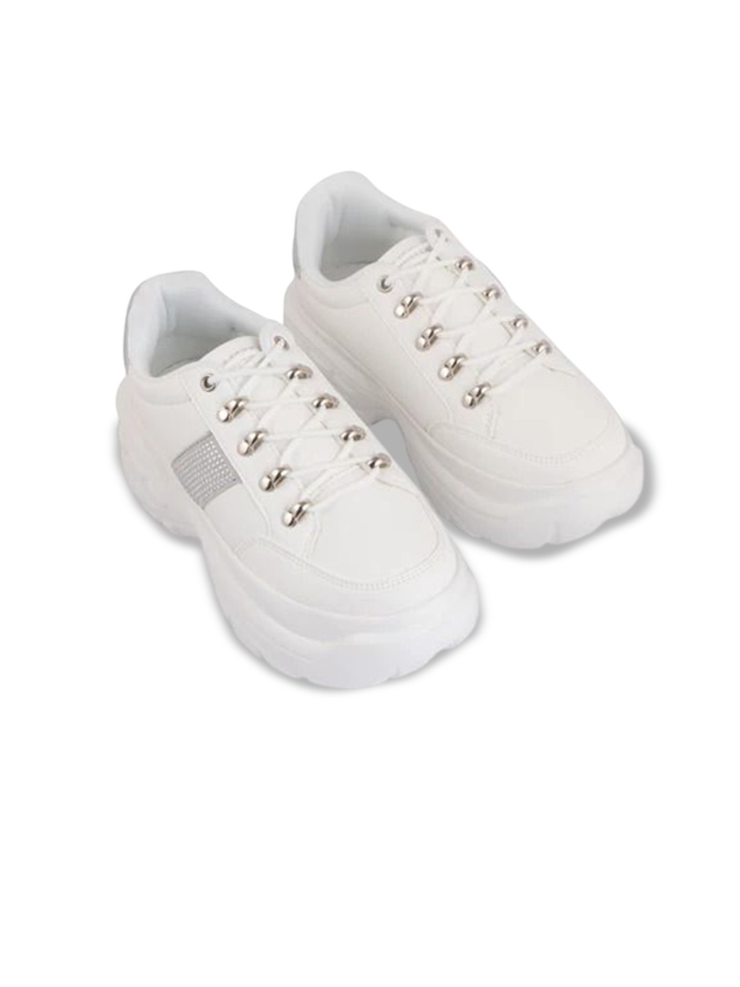 HAMSTER LONDON Women Solid Round Toe Lace-Ups Sneakers