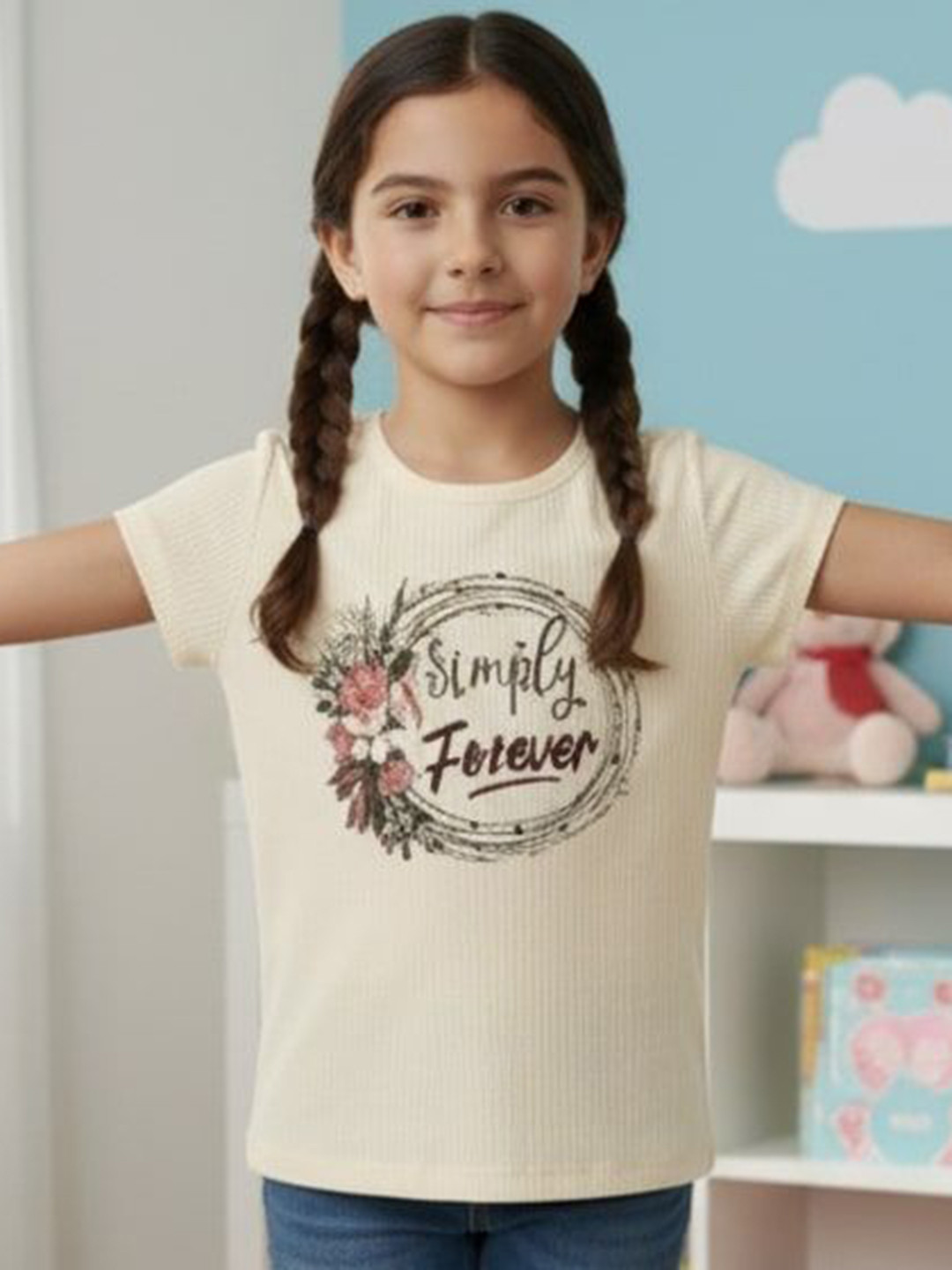 TRUFFLES Unisex Typography Printed Round Neck Cotton T-shirt