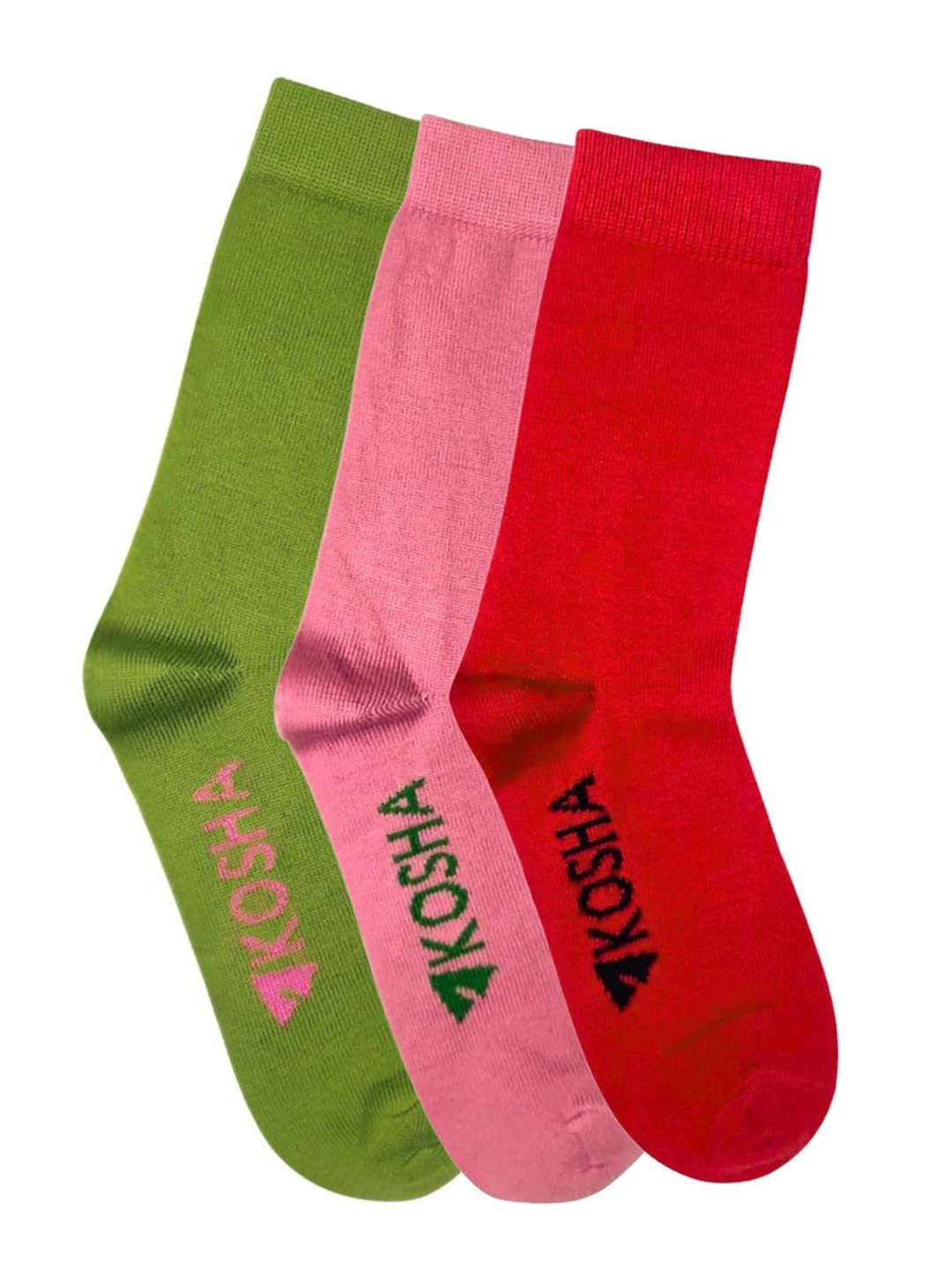 Women's Merino Pack of 3 Wool Crew Length Socks