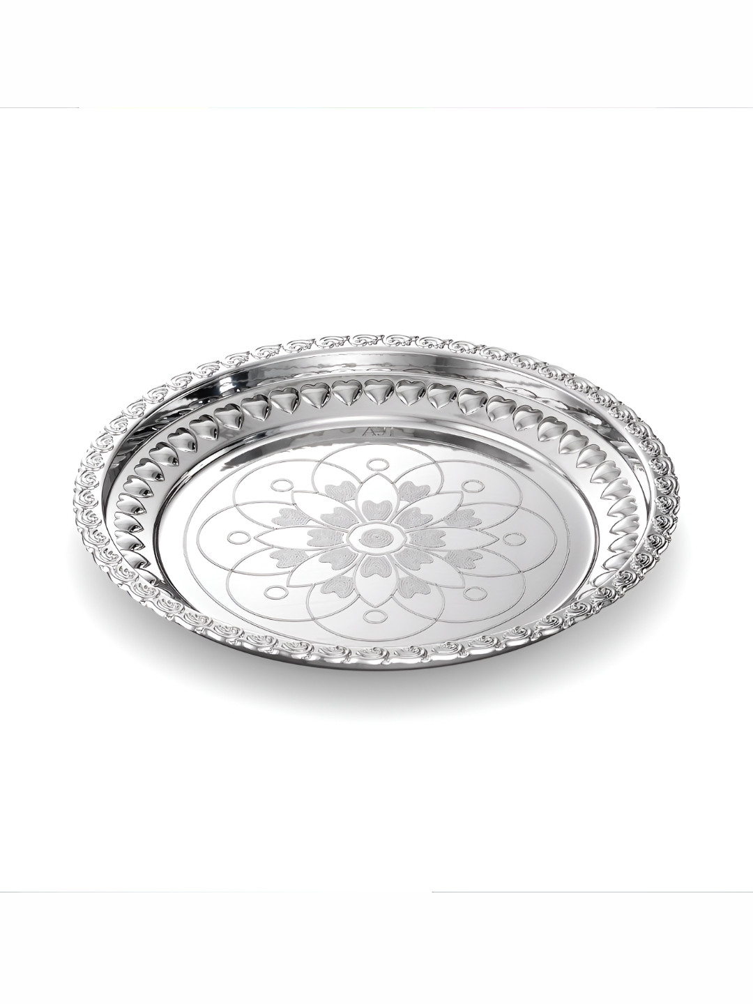 Joyalukkas Silver Round Pooja Thali
