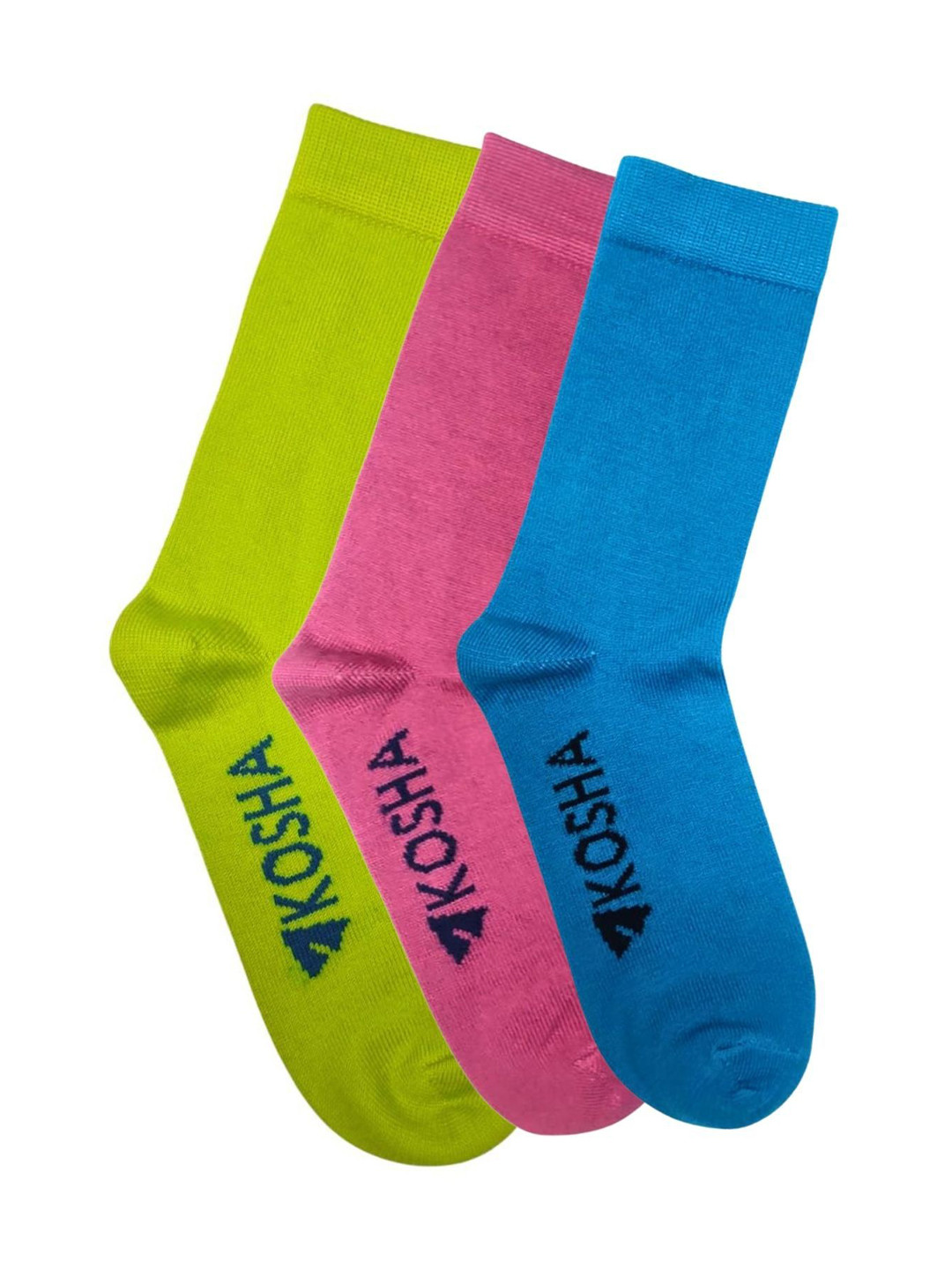 Kosha Women Pack Of 3 Moisture Wicking Merino Wool Calf Length Socks