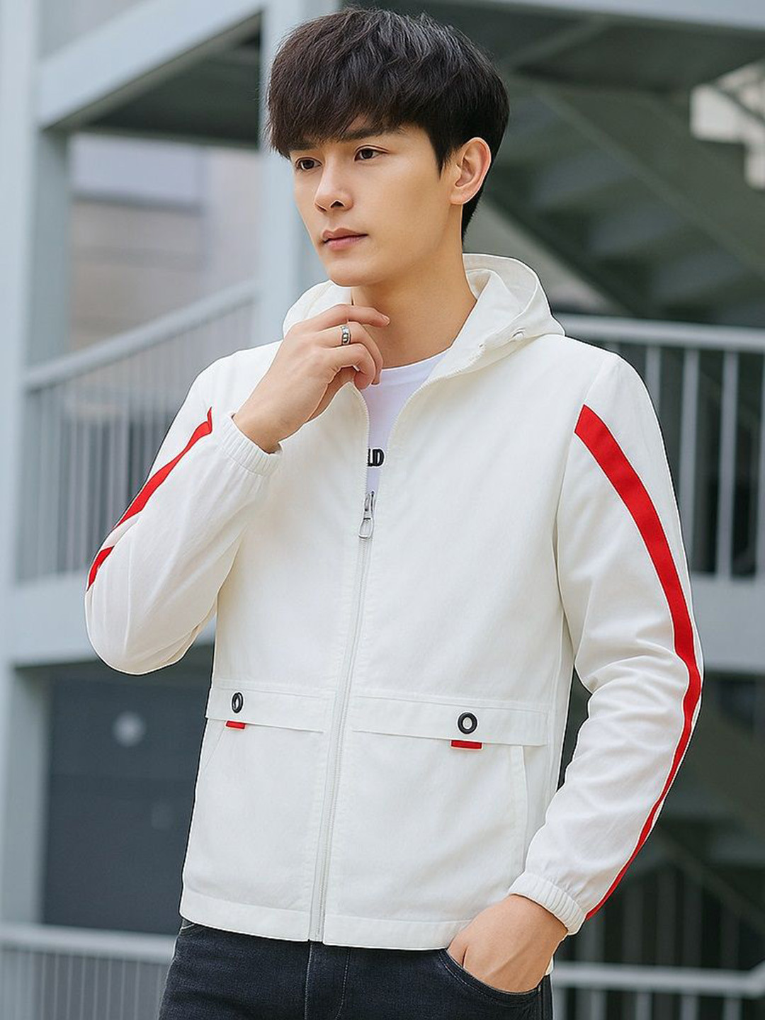 MOTREX Hooded Leather Jacket