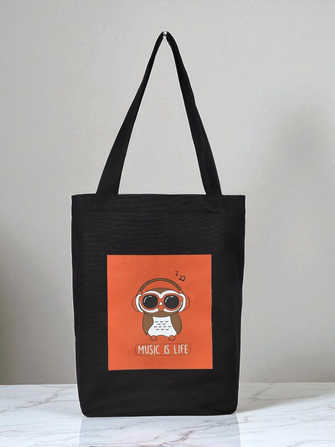 Juteka Graphic Printed Canvas Shopper Tote Bag