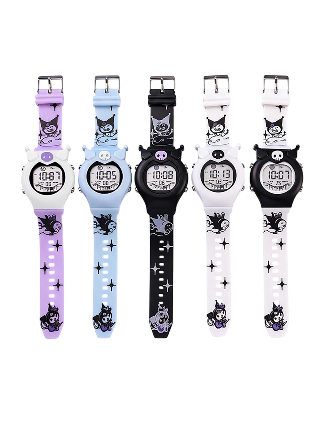 Time Up Kids Square Dial & Silicon Straps Digital Watch SKL-101