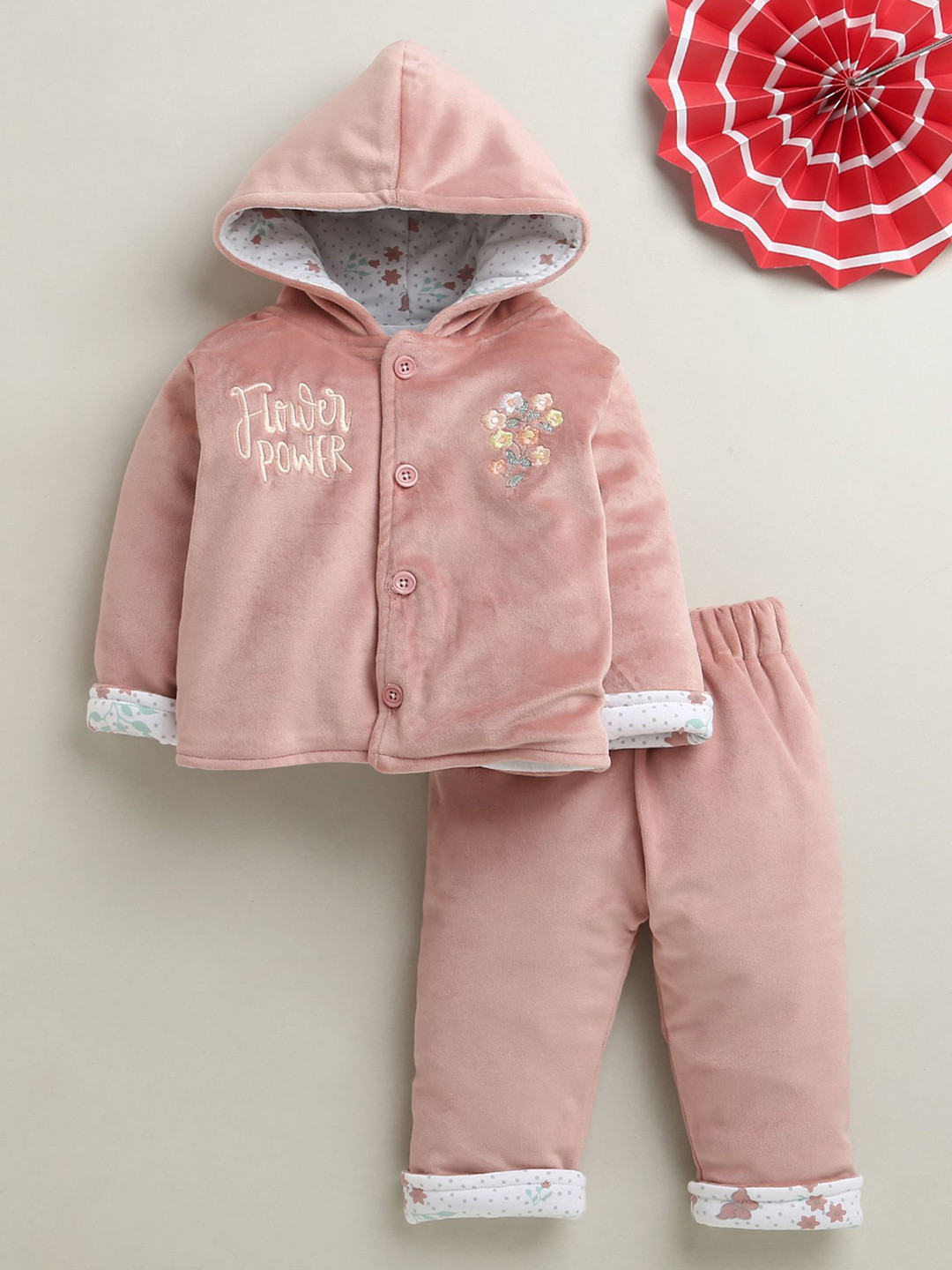 BUMZEE Girl Embroidered Long Sleeves Sweatshirt With Jogger