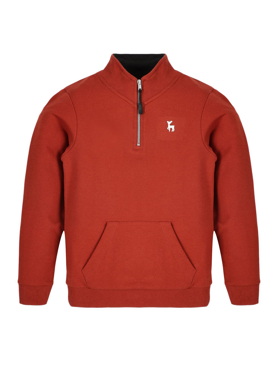 PLUM TREE Boys Half Zip-Up Mock Neck Pullover Sweatshirt