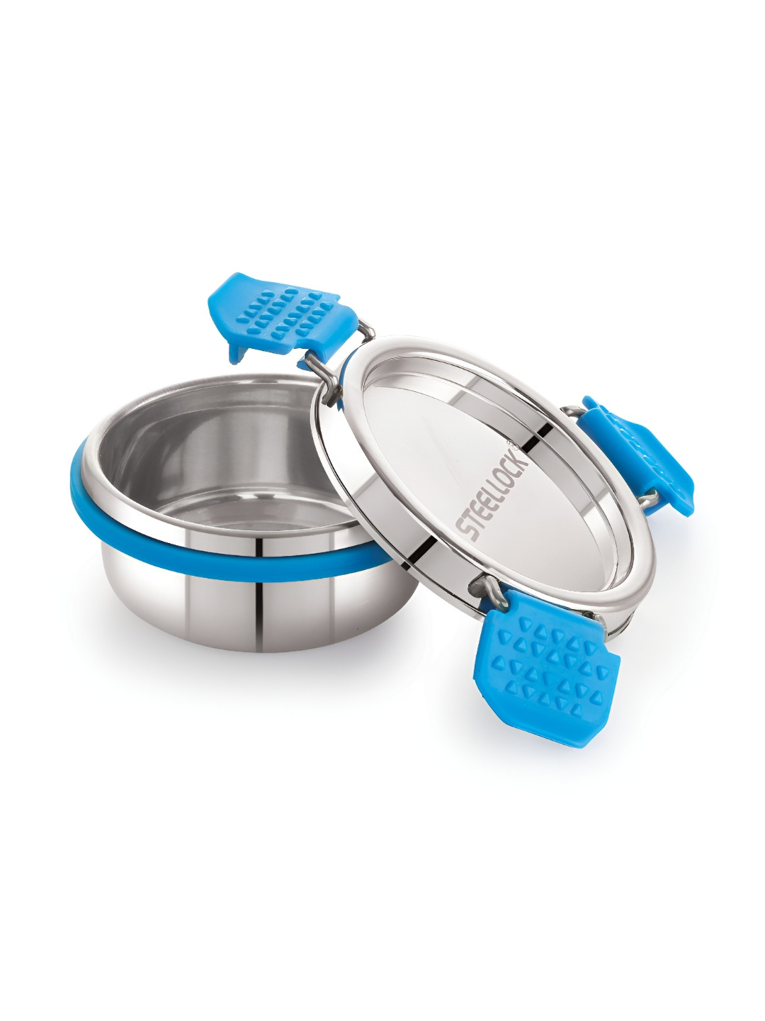 STEELLOCK Silver-Toned Stainless Steel Air Tight Lunch Box