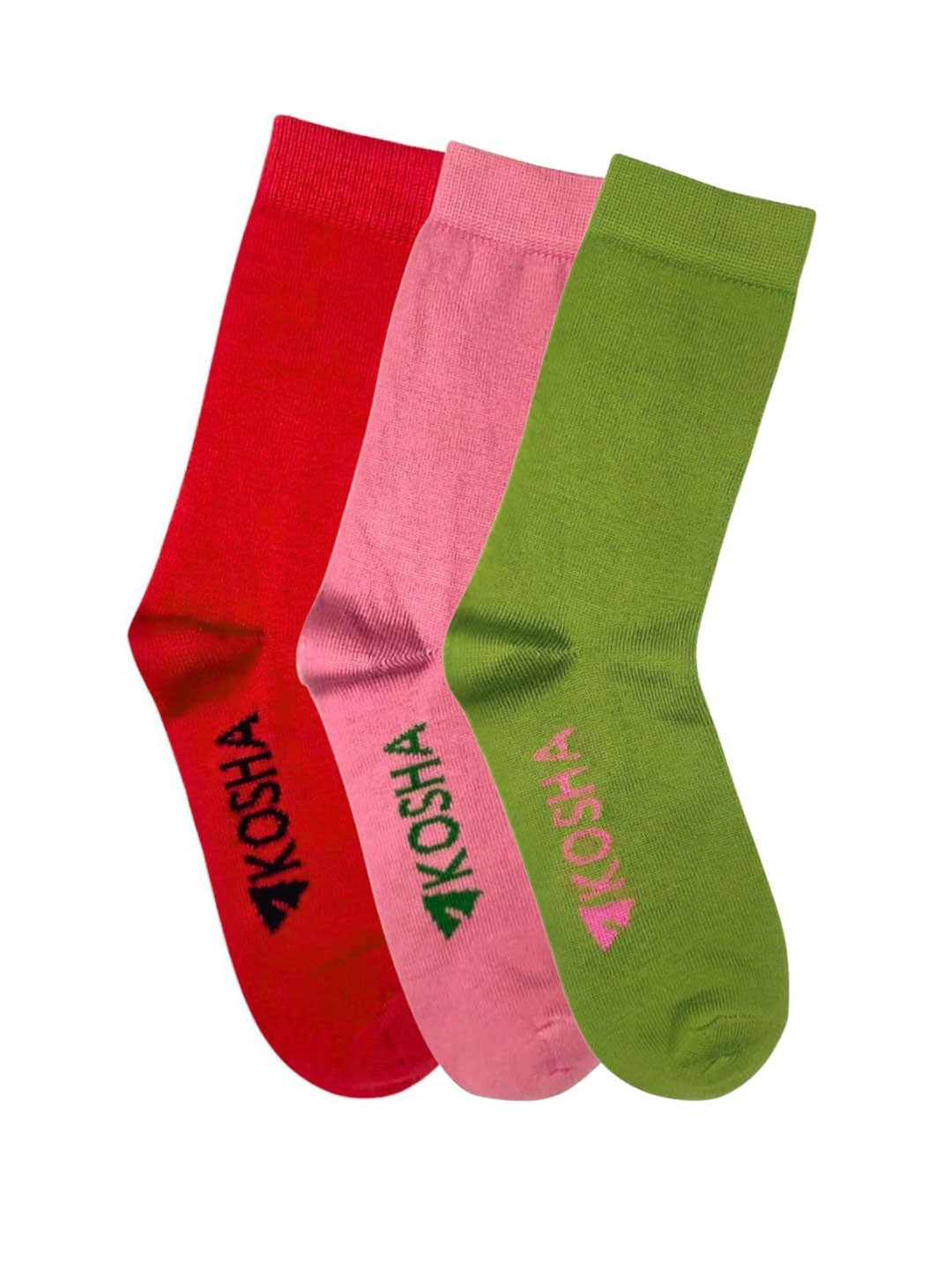 Kosha Women Pack Of 3 Anti Odor Merino Wool Calf Length Socks