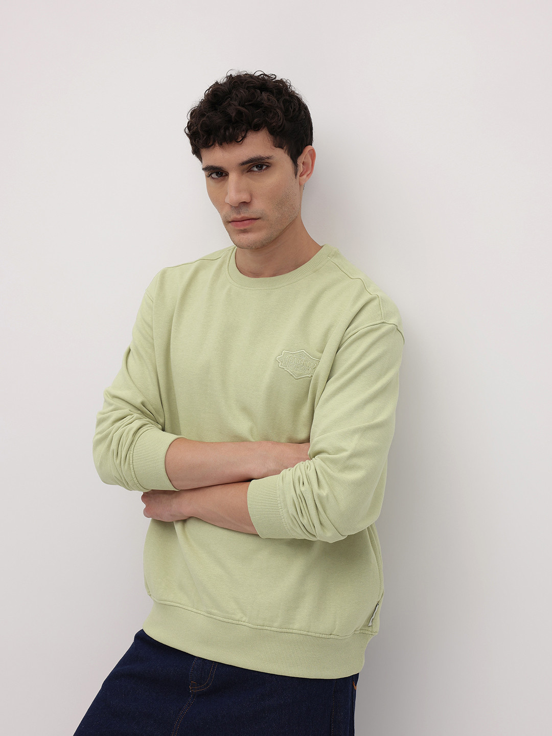 The Roadster Life Co. Relaxed-Fit Sweatshirt with Inner Fleece