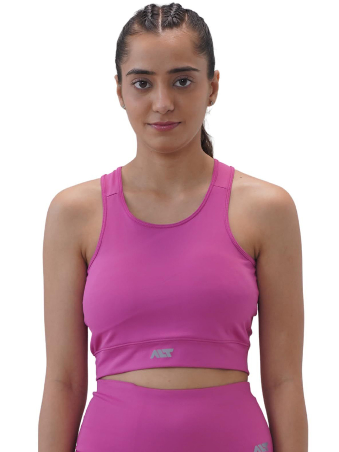 ALT THEALTCULTURE Women Full Coverage Removable Padding Workout Bra