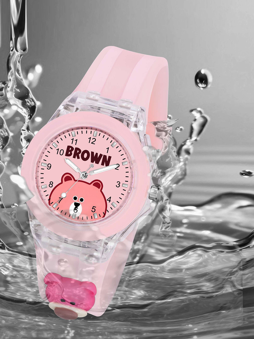 KIDSUN Girls Dial & Light Redium Straps Analogue Multi Function Watch RA80_PINK_PINK