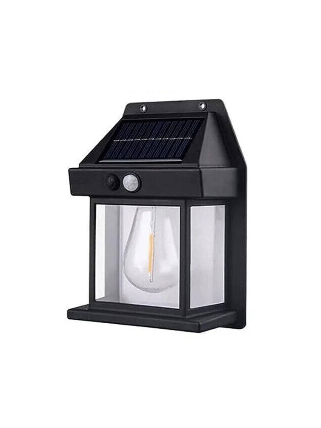 DeoDap Yellow & Black Metal Square Shaped Solar Wall Lamp