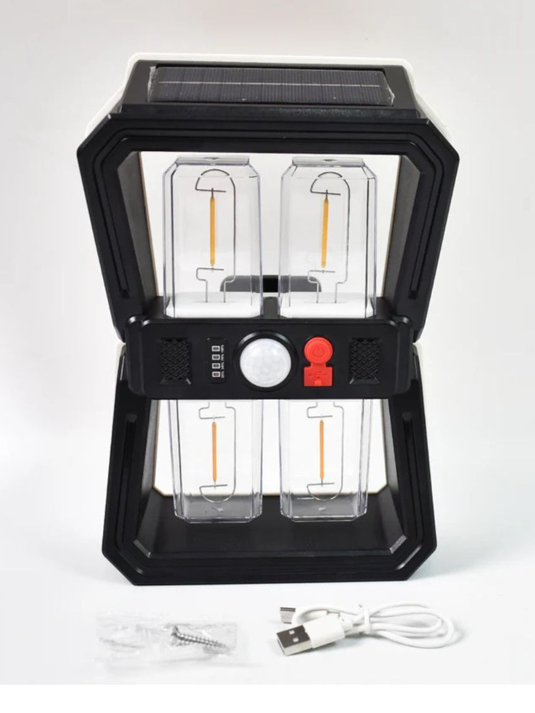 DeoDap Sola Light with 3 Modes & Motion Sensor Wall Lantern