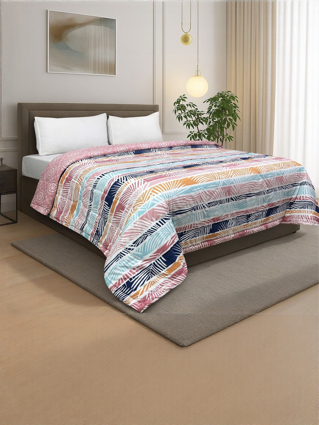 Signature Multicoloured Geometric Heavy Winter Comforter