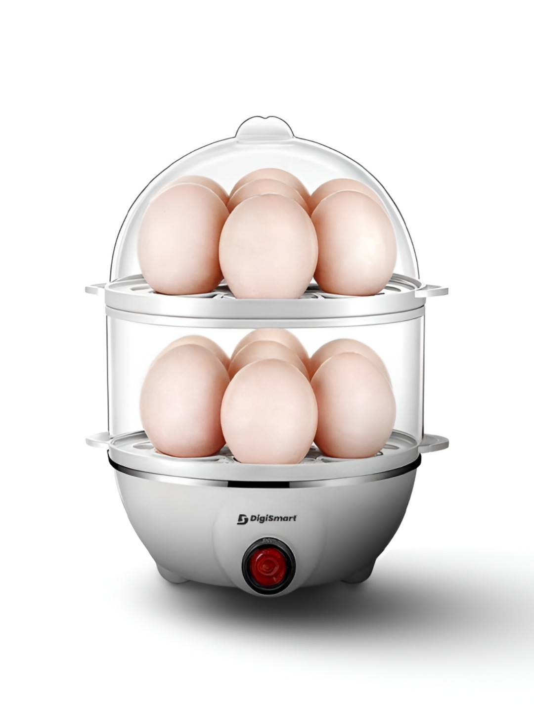 Myntra Elegant Homes X DigiSmart Sliver-Toned 14 Egg Boiler