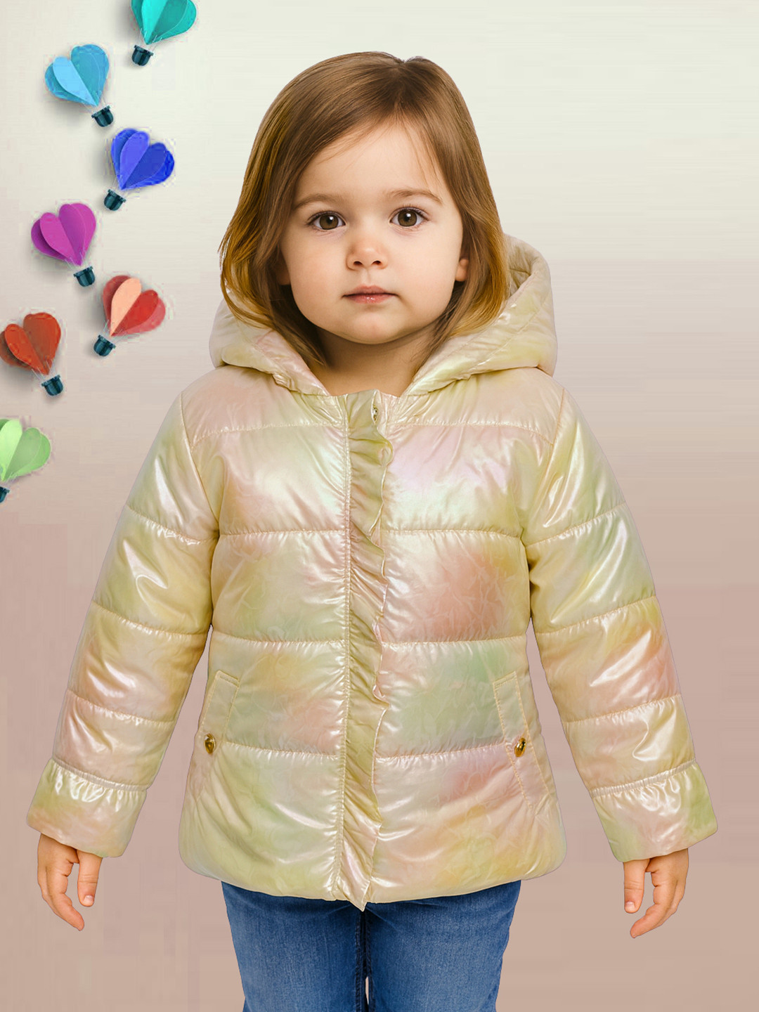 LURE JUNIOR Girls Hooded Puffer Jacket