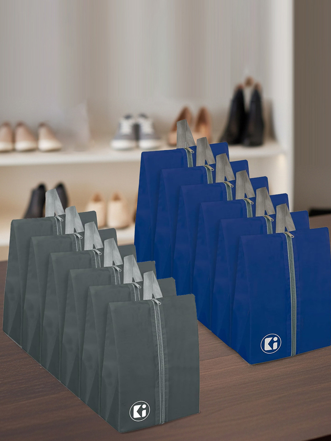 Kuber Industries Pack Of 12 Travel Shoe Bags