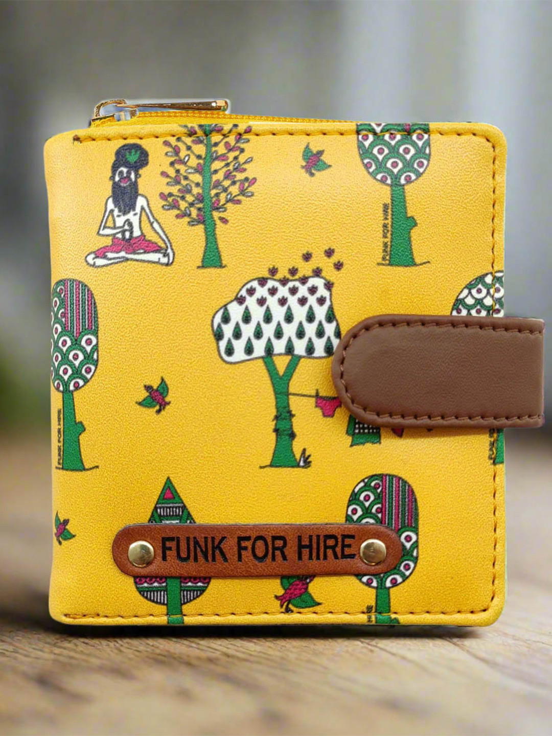 Funk For Hire Women Graphic Printed Two Fold Wallet