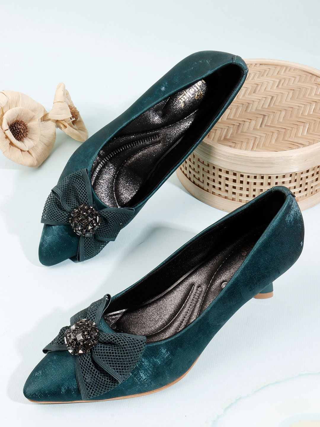 Dollphin Women PU Kitten Heels