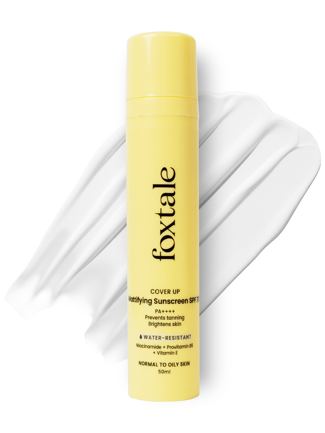 FoxTale SPF 70 Gel-Cream Sunscreen for Oily Skin with PA++++ & Niacinamide- 50 ml