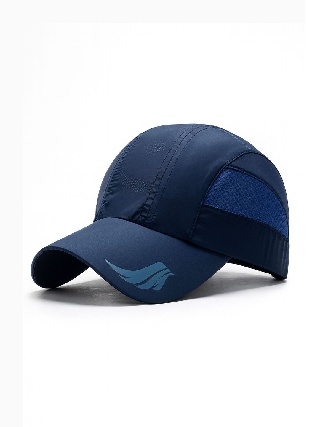 HSR Unisex Blue Self Design Nylon Baseball Cap