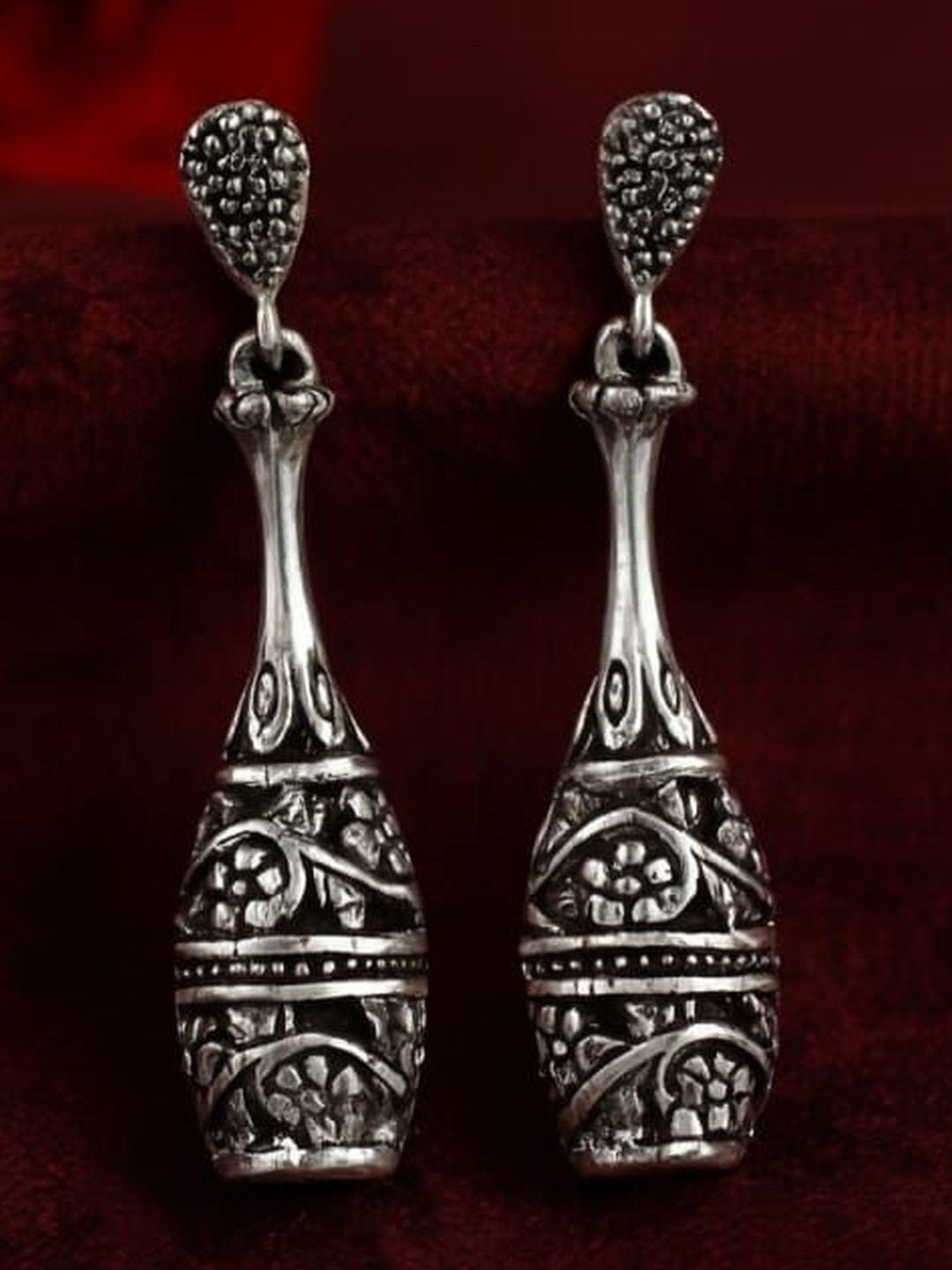 Nakoda Art Jewellery Women Lightweight Brass Drop Earrings