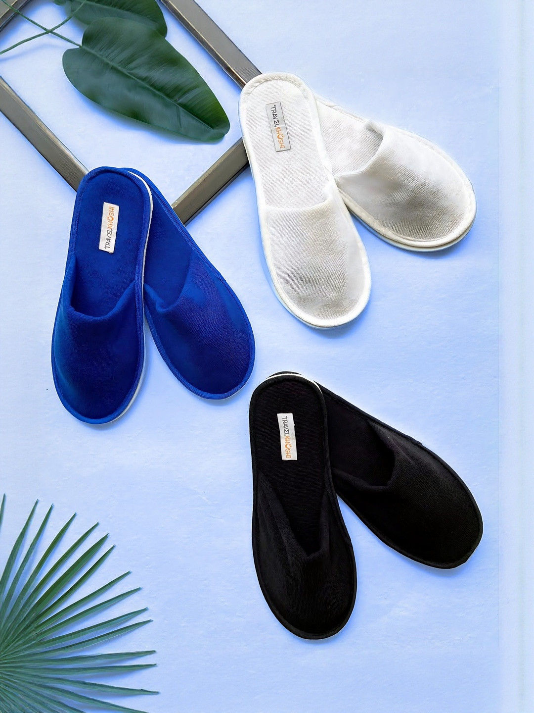 TRAVELKHUSHI Women Pack of 3 Pairs EVA Casual Flip Flops