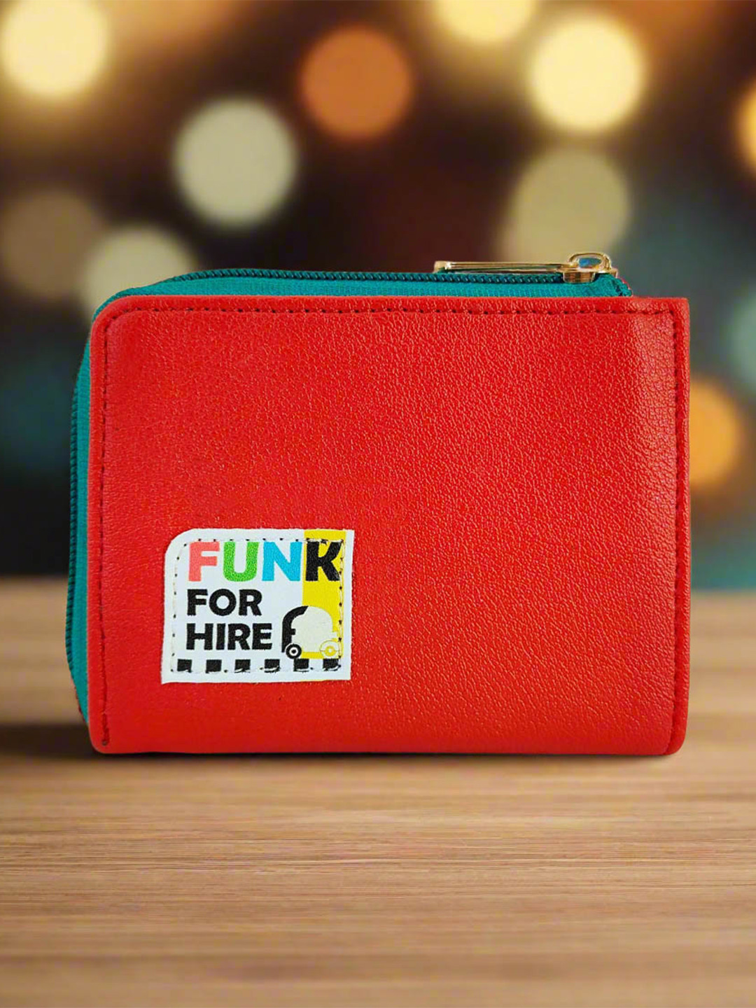 Funk For Hire Women Printed Zip Around Wallet
