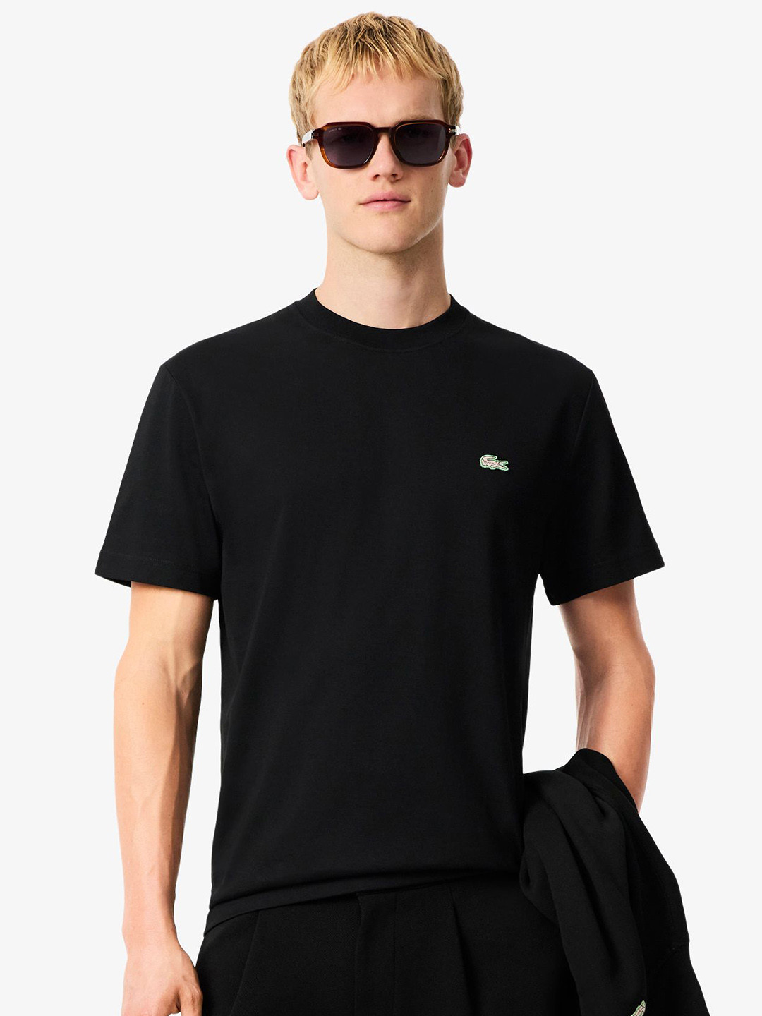 Lacoste Graphic Printed Polo Collar Pure Cotton T-shirt