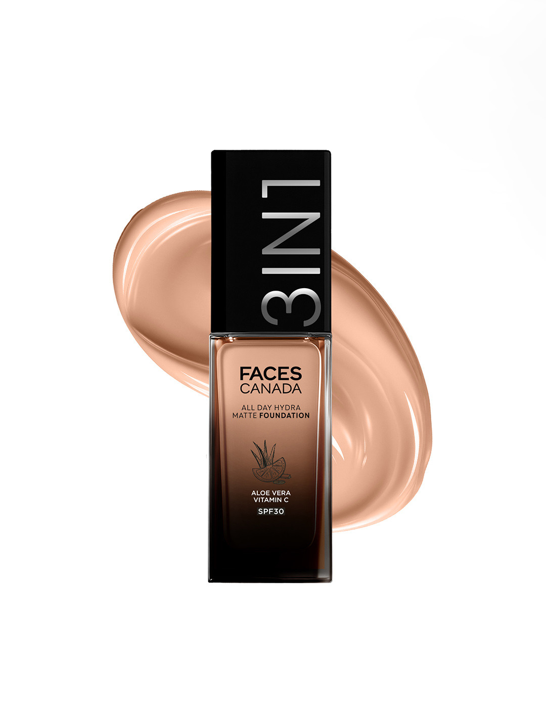 FACES CANADA 3-in-1 All Day Hydra Matte SPF30 Foundation 25ml - Caramel Natural 023